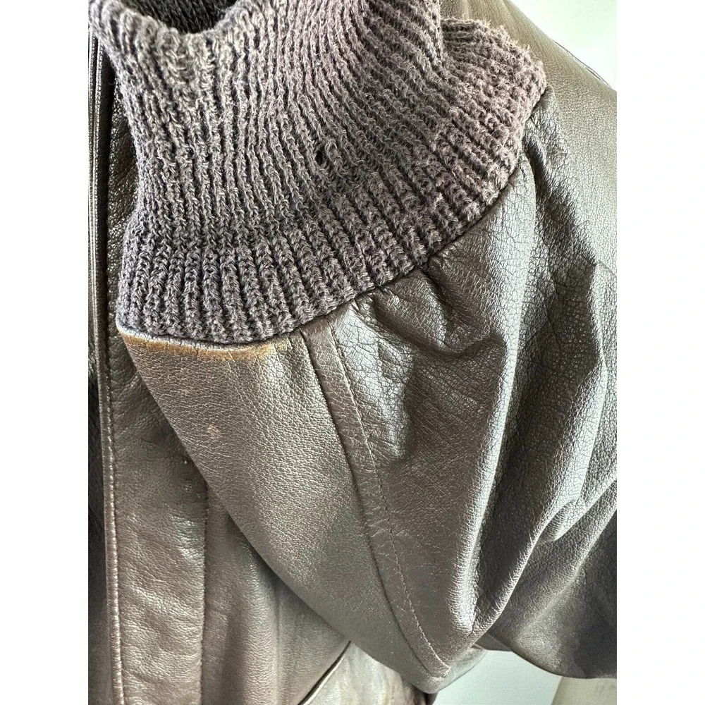 Cooper Type A 2 Goatskin Leather Flight Bomber Jacket Distressed USA Made 48L - Picture 10 of 16